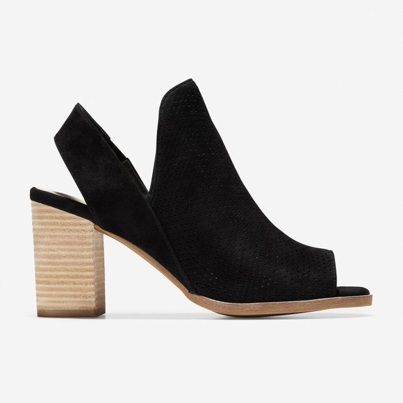 Cole Haan Shoes - Cole Haan Black Callista Open Toe Sling Bootie 7.5